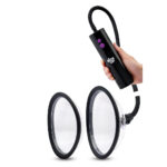 Size Up Rechargeable Power Plumper Pussy Pump - Clear USB Rechargeable Vagina Pump with Interchangeable Chambers - Image 2