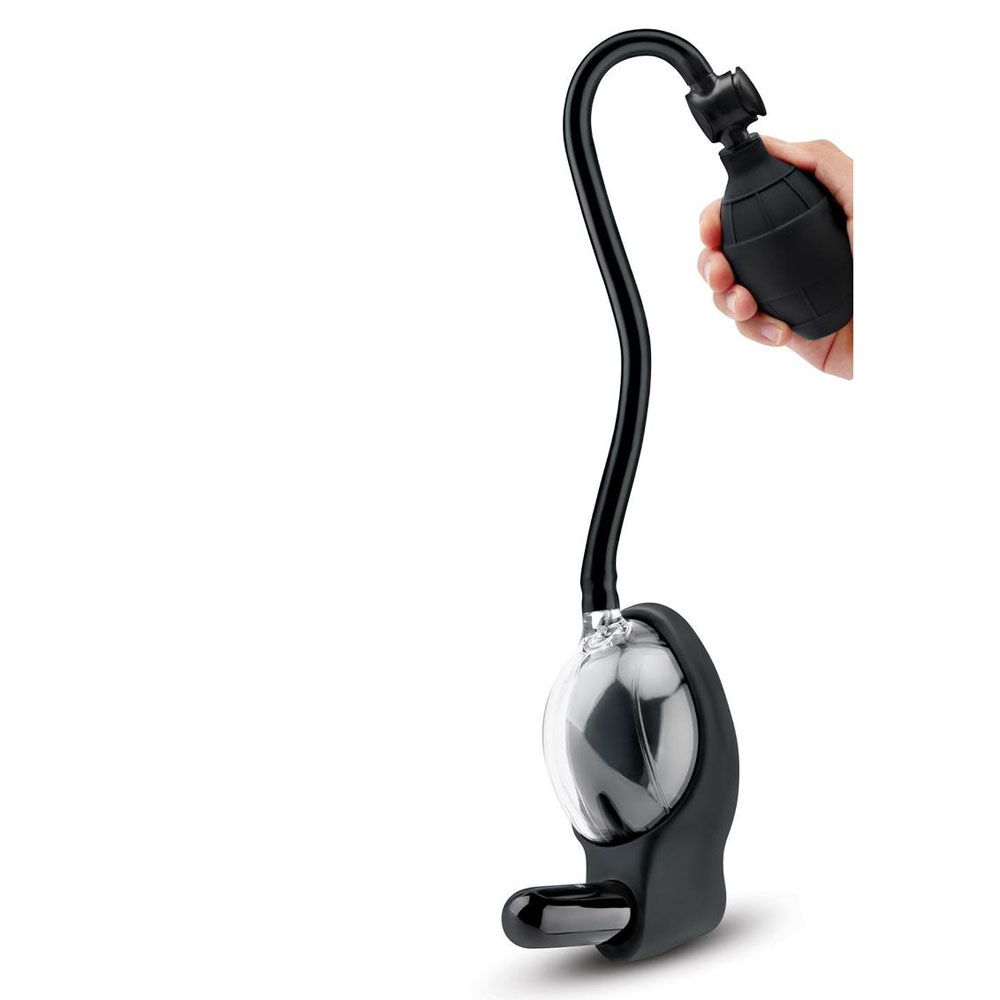 Size Up Vibrating Mini Pussy & Clitoral Pump - Clear USB Rechargeable Vibrating Vaginal and Clitoral Pump - Image 2