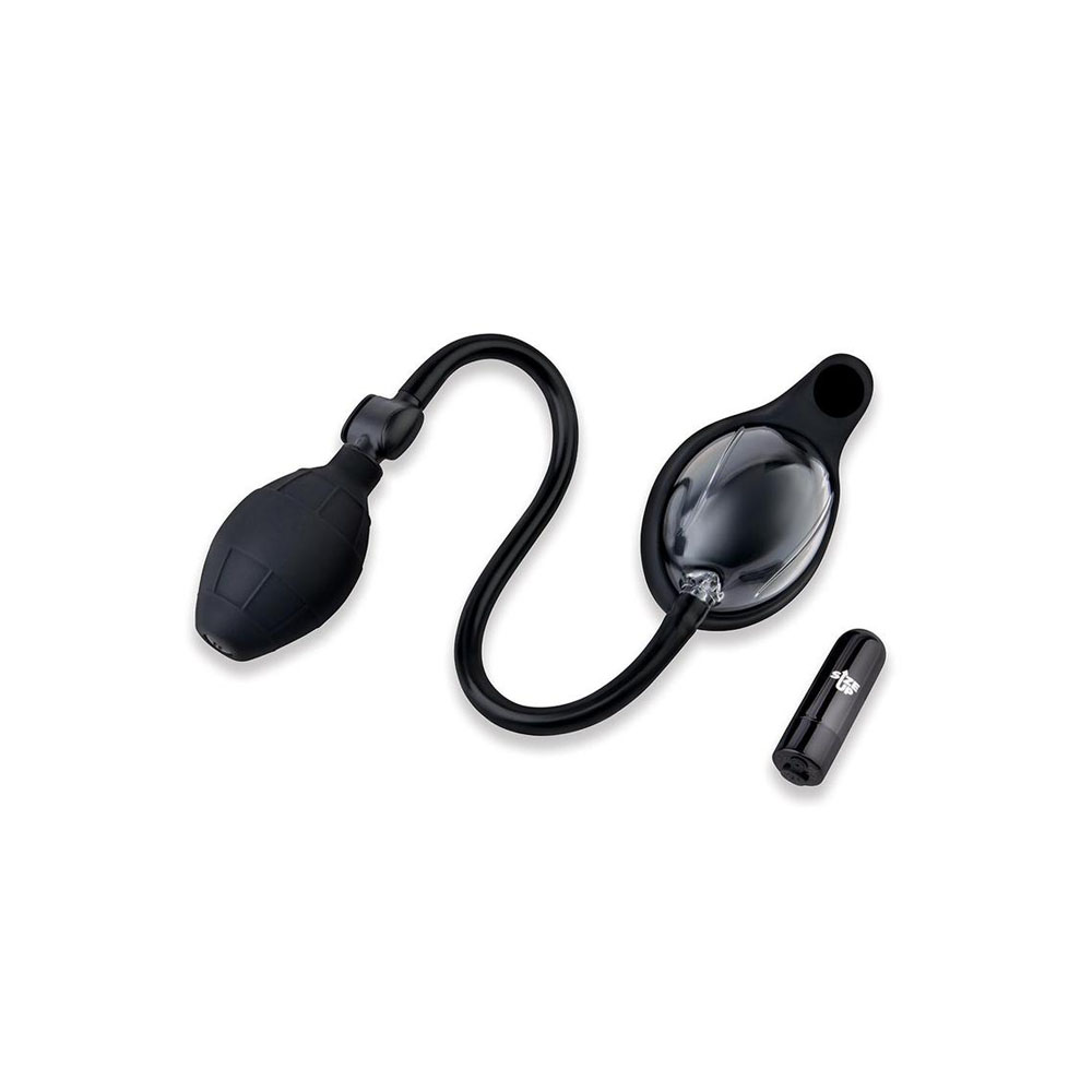 Size Up Vibrating Mini Pussy & Clitoral Pump - Clear USB Rechargeable Vibrating Vaginal and Clitoral Pump - Image 3