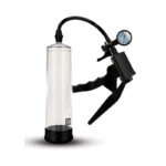 Size Up Ergonomic Trigger Penis Pump with Pressure Gauge - Clear Penis Pump - Image 2