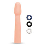 Size Up Realistic 2 Inch Penis Extender - Flesh 5 cm (2'') Penis Extension Sleeve - Image 3