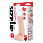 Size Up 1.5 Inch See-Thru Stretch Penis Extender - Clear 3.8 cm (1.5'') Penis Extension Sleeve - Image 7