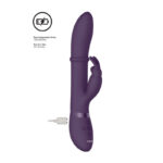 Vive Halo - Purple 24.5 cm USB Rechargeable Rabbit Vibrator - Image 4
