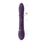 Vive Halo - Purple 24.5 cm USB Rechargeable Rabbit Vibrator - Image 6