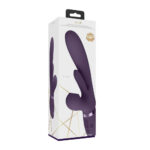 VIVE Ena - Purple - Purple 25 cm USB Rechargeable Thrusting Vibrator with Air Wave Stimulator - Image 9