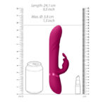 VIVE Nari - Pink - Pink 24.1 cm USB Rechargeable Rabbit Vibrator - Image 8