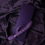VIVE Sora - Purple - Purple 24.2 cm USB Rechargeable Rabbit Vibrator - Image 2
