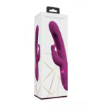 VIVE Mika - Pink - Pink 23.2 cm USB Rechargeable Rabbit Vibrator with Flapping Shaft - Image 5