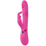 VIVE Mimi - Pink - Pink 25 cm USB Rechargeable Vibrating & Tapping Rabbit Vibrator - Image 3