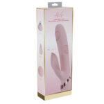 VIVE Fronda - Pink - Pink 25 cm USB Rechargeable Tapping Rabbit Vibrator - Image 6