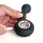 VERS Rechargeable Silicone G Spot Vibe - Black 13.8 cm USB Rechargeable Vibrator - Image 4