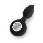 VERS Rechargeable Silicone Plug Vibe - Black 12.5 cm USB Rechargeable Vibrating Butt Plug - Image 3