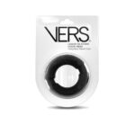 VERS Liquid Silicone Weighted Steel Core C-Ring - Black Cock Ring with Steel Core