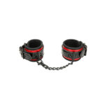 WhipSmart Heartbreaker Deluxe Buckle Love Cuffs - Black/Red Restraints - Image 2