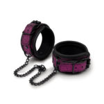 WhipSmart Dragons Lair Deluxe Wrist & Ankle Cuffs - Purple/Black Restraints - Image 2