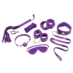 WhipSmart Fuzzy Everything You Need Bondage Kit - Purple Bondage Kit - 12 Piece Set - Image 3