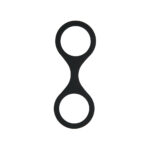WhipSmart Silicone Handcuffs - Black - Black Restraint with Bonus Blindfold - Image 2