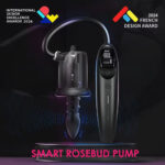 LuvPump RosCup Pro Smart Rosebud Pump - Black USB Rechargeable Anal Pump with Vibrating Probe - Image 2