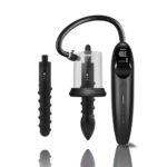 LuvPump RosCup Pro Smart Rosebud Pump - Black USB Rechargeable Anal Pump with Vibrating Probe - Image 5