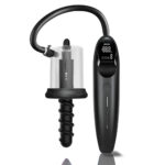 LuvPump RosCup Pro Smart Rosebud Pump - Black USB Rechargeable Anal Pump with Vibrating Probe - Image 6