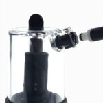 LuvPump RosCup Pro Smart Rosebud Pump - Black USB Rechargeable Anal Pump with Vibrating Probe - Image 8