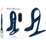 Zero Tolerance BIG TIME - Navy Blue USB Rechargeable Vibrating Penis Sleeve with Wireless Remote