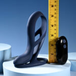 Zero Tolerance BIG TIME - Navy Blue USB Rechargeable Vibrating Penis Sleeve with Wireless Remote - Image 8