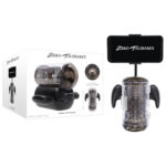 Zero Tolerance HOLD ME TIGHT - Black USB Rechargeable Vibrating Auto Stroker with Phone Holder
