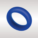 Zolo Extra Thick Silicone Cock Ring - Blue 40 mm Cock Ring - Image 2