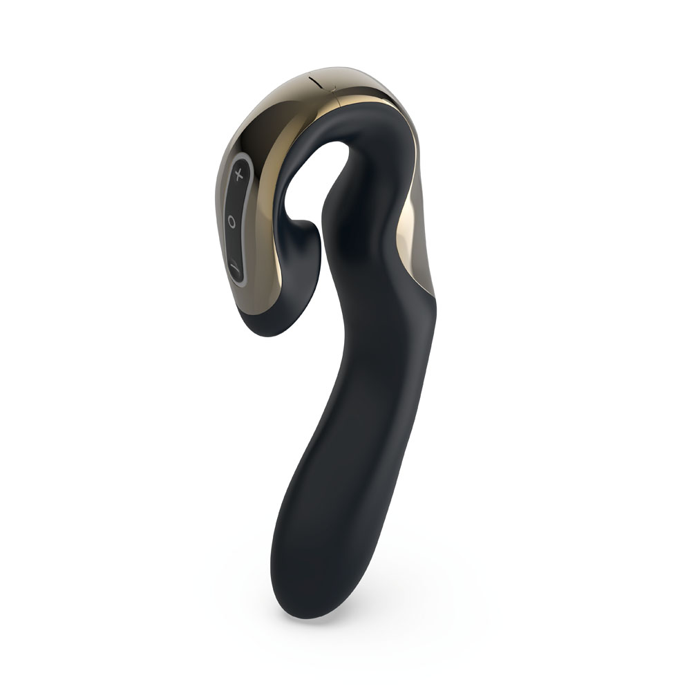 Zini Roae Special Edition - Black/Gold - Black/Gold 19.5 cm USB Rechargeable Vibrator - Image 6
