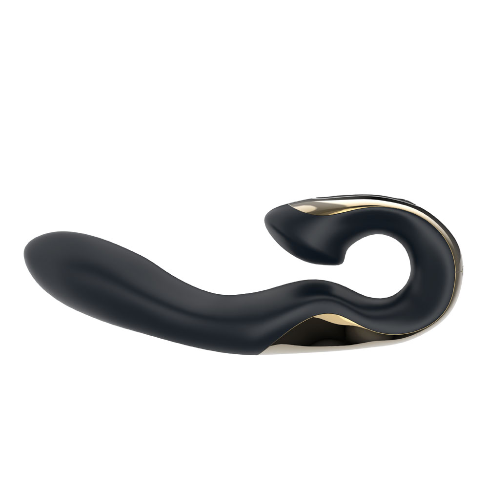 Zini Roae Special Edition - Black/Gold - Black/Gold 19.5 cm USB Rechargeable Vibrator - Image 7