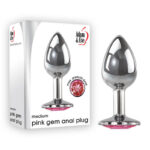 Adam & Eve Pink Gem Anal Plug - Medium