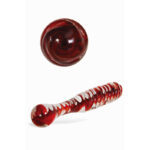 Adam & Eve Sweetheart Swirl Glass Dildo