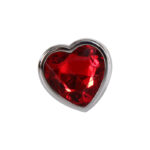 Adam & Eve Red Heart Gen Anal Plug - Medium