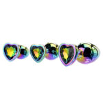 Adam & Eve RAINBOW HEART GEM ANAL TRAINING SET