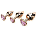 Adam & Eve ROSE GOLD HEART GEM ANAL TRAINING SET