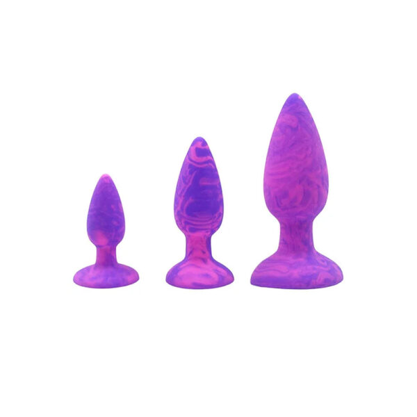 Adam & Eve COLOUR SWIRL Anal Plug Set