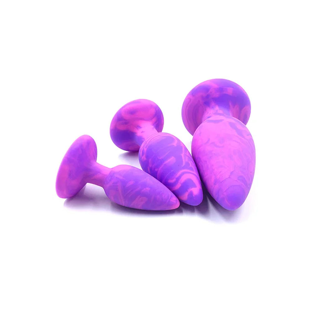 Adam & Eve COLOUR SWIRL Anal Plug Set