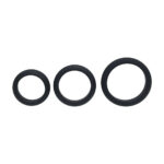 LEVELZ Wide O Silicone Cock Ring Set of 3 - S/M/L