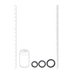 LEVELZ Wide O Silicone Cock Ring Set of 3 - S/M/L