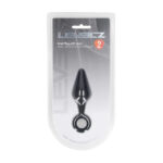 LEVELZ Silicone Anal Plug with Loop - Small - Black