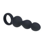 LEVELZ Beaded Silicone Anal Probe with Loop