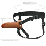 FX Elite 6'' Silicone Hollow Strap-On - Tan