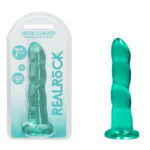 REALROCK Dildo With Suction - 17 cm - Turquoise