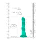 REALROCK Dildo With Suction - 17 cm - Turquoise