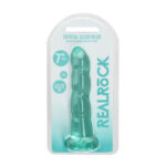REALROCK Dildo With Suction - 17 cm - Turquoise