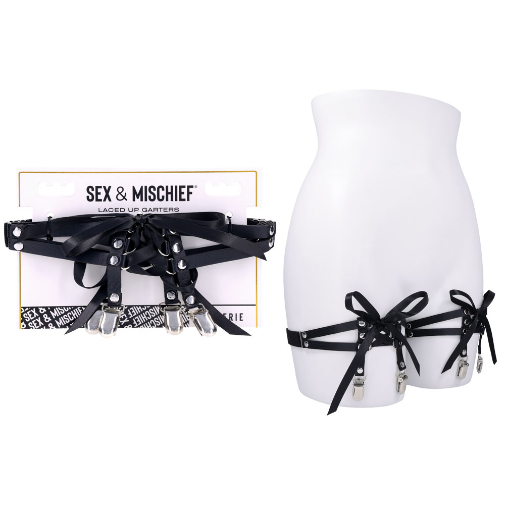 ss10113-1 Sex & Mischief Laced Up Garters