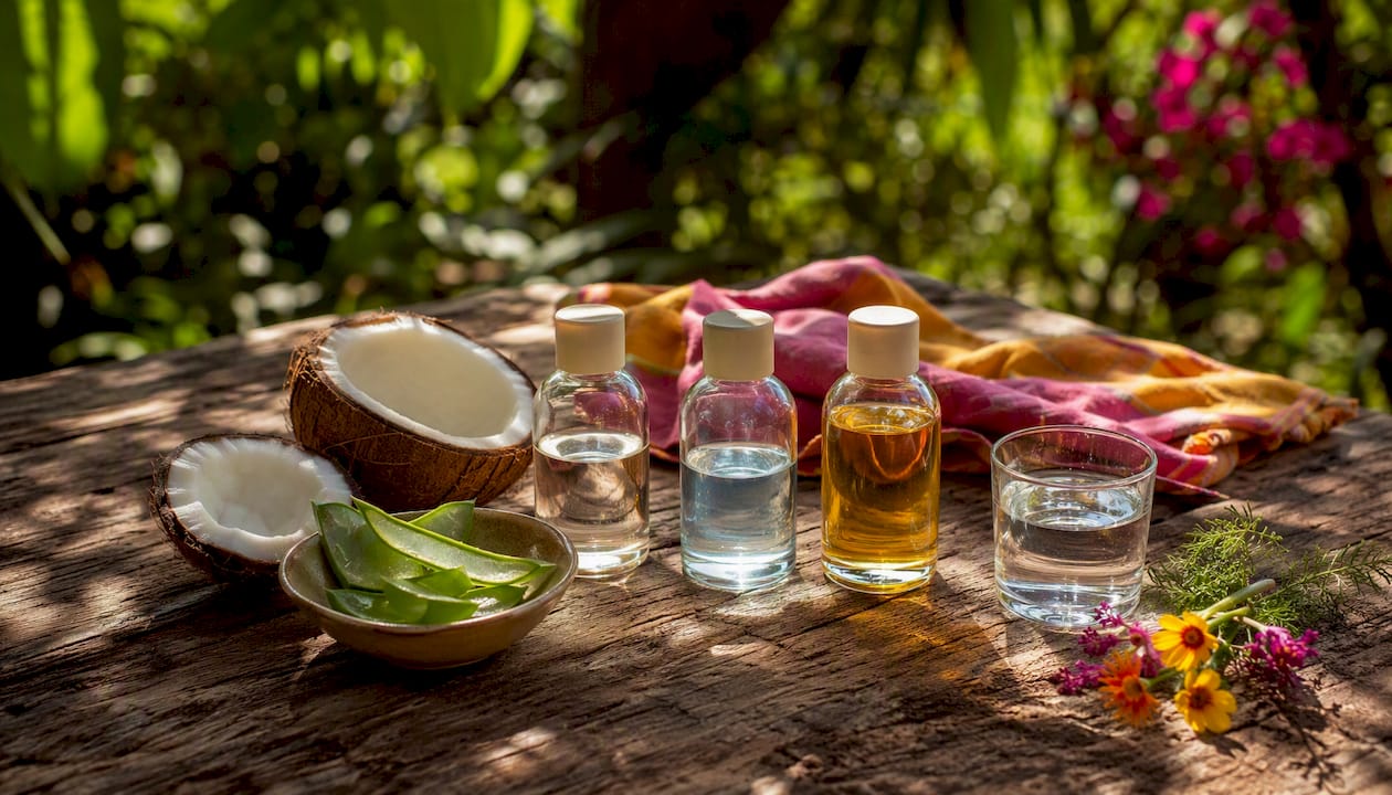 Three types of lubricants with natural ingredients