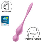 Satisfyer Love Birds 1 - Pink - Pink USB Rechargeable Pelvic Floor Trainer with App Control - Image 2