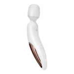 Satisfyer Wand-erland - White - White/Rose Gold USB Rechargeable Massage Wand - Image 4